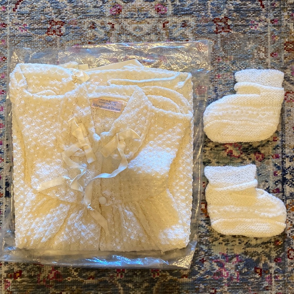 Vintage 1950s Abraham & Straus Christening Set